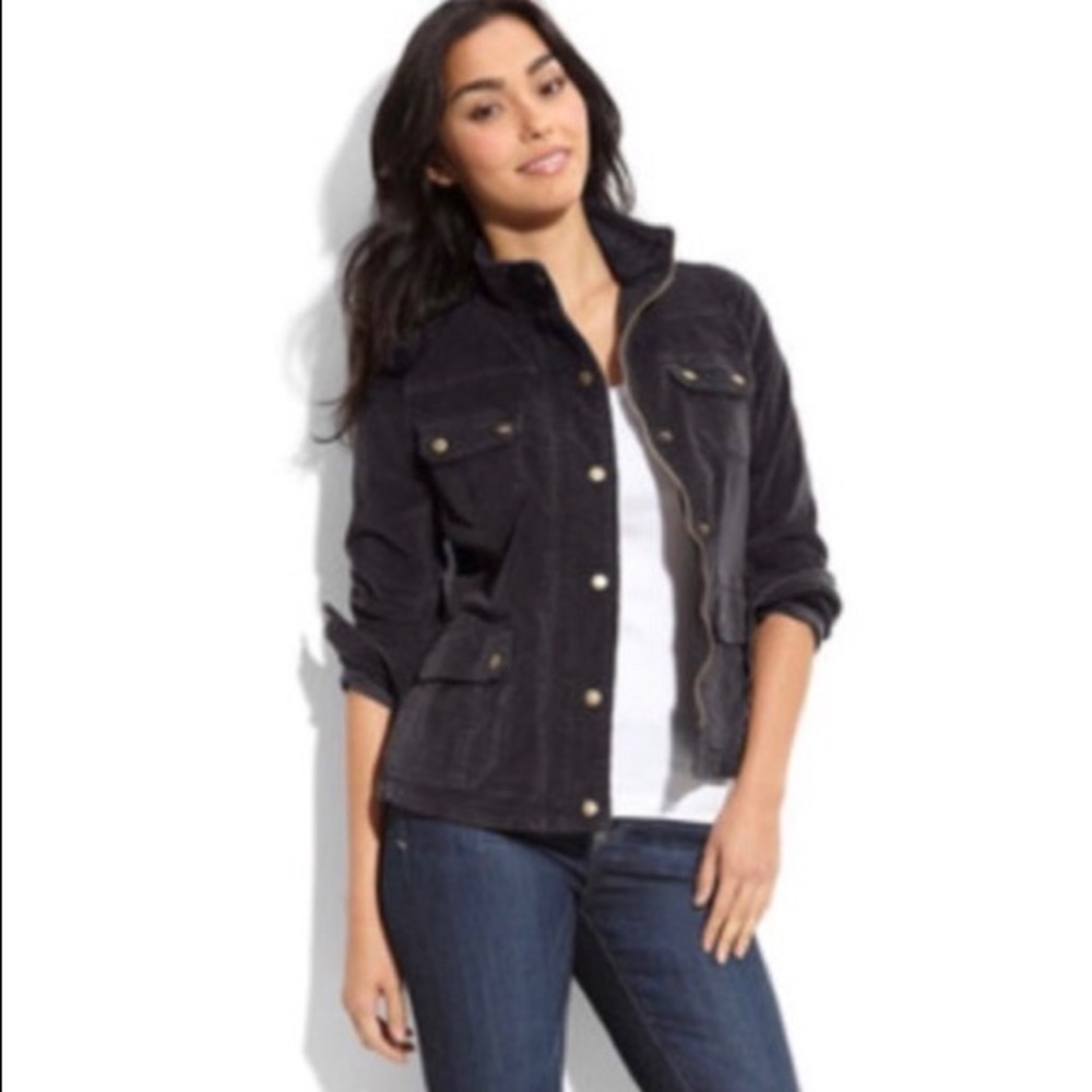Kut From The Kloth Navy Blue Utility Jacket, S. - Picture 2 of 6
